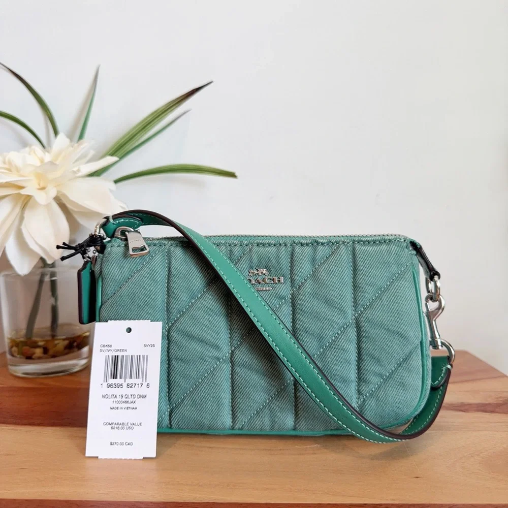 NWT Nolita 19 Quilted‎ Denim bag